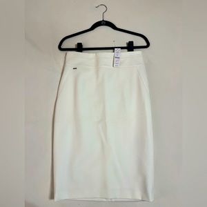 White House Black Market White Pencil Skirt